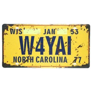 Plaque d&rsquo;Immatriculation North Carolina