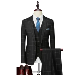 Costume 3 pièces invité à un mariage pour homme | Motif à carreaux