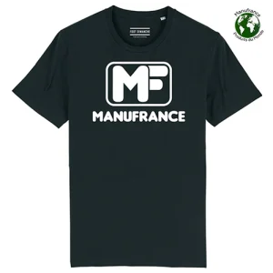 Tee-shirt rétro Manufrance MF noir