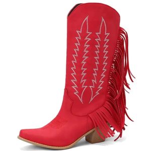 Bottes Country Rouges pour Femme